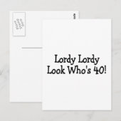 Lordy Lordy Look 40 Postkarte (Vorne/Hinten)
