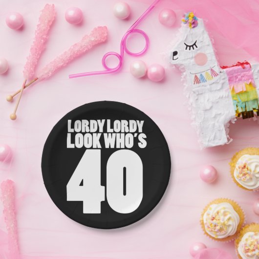 Lordy Lordy look, der 40 ist Pappteller (Party)