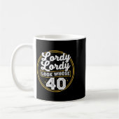 Lordy Lordy Look Whose 40 Funny Birthday 40th Birt Kaffeetasse (Links)