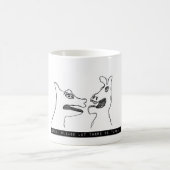 Lordy mit der Band-Tasse mit 1975 Aufklebern Kaffeetasse (Mittel)