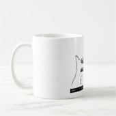 Lordy mit der Band-Tasse mit 1975 Aufklebern Kaffeetasse (Links)