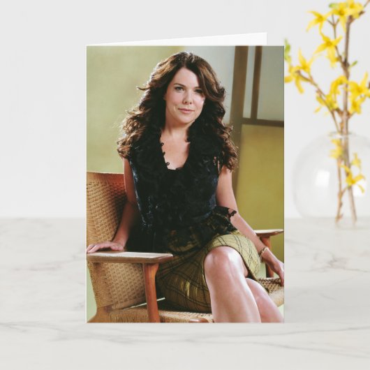 Lorelai Gilmore Portrait Karte (Gelbe Blume)