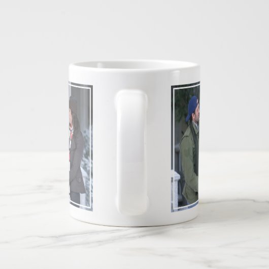 Lorelai & Luke Holding Hand in Hand Jumbo-Tasse (Rückseite)