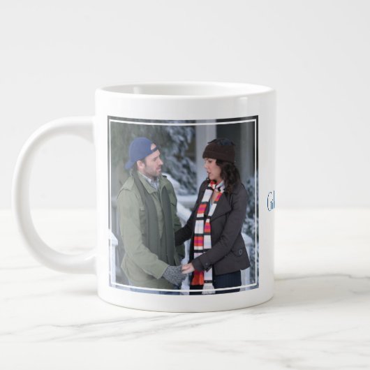 Lorelai & Luke Holding Hand in Hand Jumbo-Tasse (Links)
