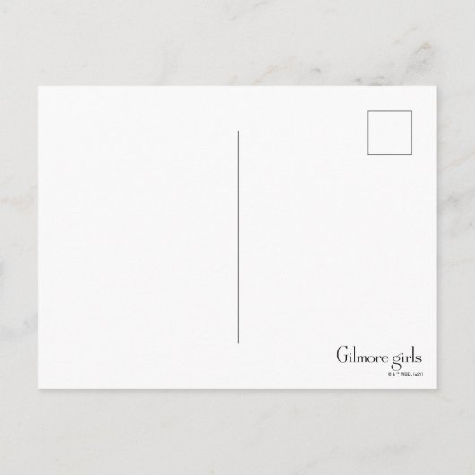 Lorelai & Luke Holding Hand in Hand Postkarte (Rückseite)