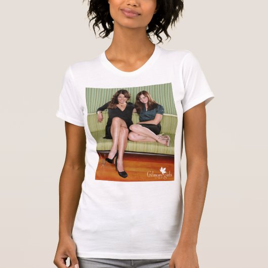 Lorelai & Rory Auf Couchportrait sitzen T-Shirt (Vorderseite)