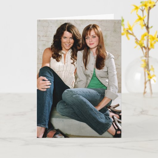 Lorelai & Rory Karte (Gelbe Blume)