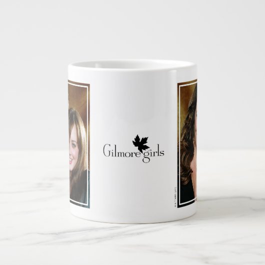 Lorelai & Rory Nah-Up-Portrait Jumbo-Tasse (Vorderseite)