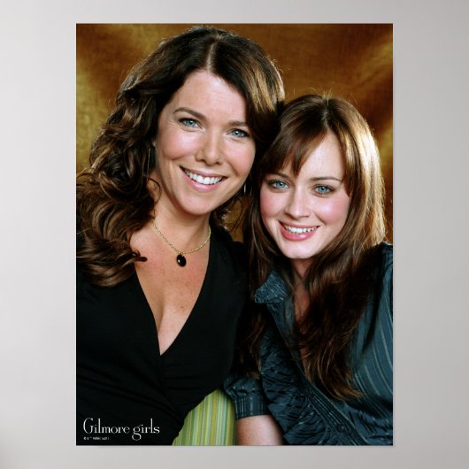 Lorelai & Rory Nah-Up-Portrait Poster (Vorne)