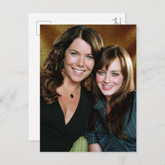 Lorelai & Rory Nah-Up-Portrait Postkarte (Vorne/Hinten)
