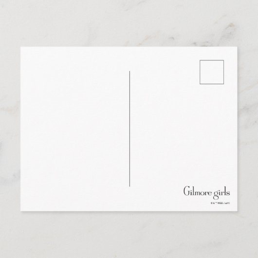 Lorelai und Rory Sitzen im Zimmer Postkarte (Rückseite)