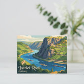 Lorelei-Felsen Deutschland Postkarte (Stehend Vorderseite)