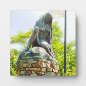 Lorelei Rhein Statue Malereieffekt Fotoplatte (Vorderseite)