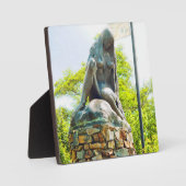 Lorelei Rhein Statue Malereieffekt Fotoplatte (Vorderseite)