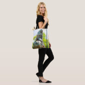 Lorelei Rhein Statue Malereieffekt Tasche (Am Model)