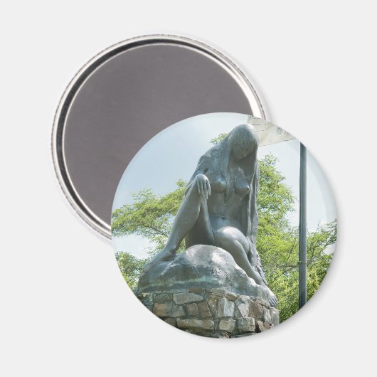 Lorelei-Statue Magnet (Vorderseite/Rückseite)