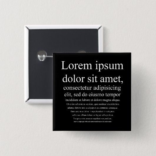 Lorem Ipsum Button (Vorne & Hinten)