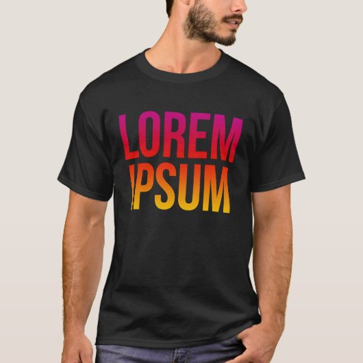 Lorem Ipsum Coole Dummy Text Nonsense Zitat T-Shirt (Vorderseite)