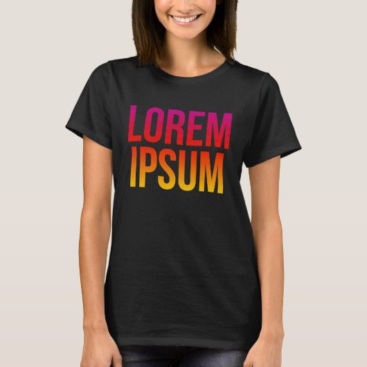 Lorem Ipsum Coole Dummy Text Nonsense Zitat T-Shirt (Vorderseite)