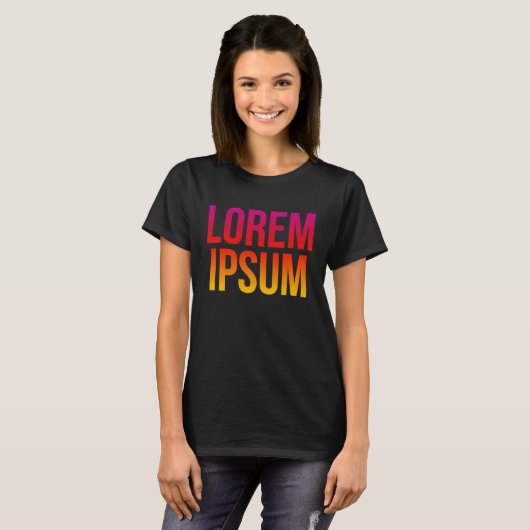 Lorem Ipsum Coole Dummy Text Nonsense Zitat T-Shirt (Vorne ganz)