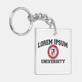 Lorem Ipsum HochschulUni-Schüler-blinder Latein Schlüsselanhänger (Vorderseite links)