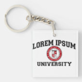 Lorem Ipsum HochschulUni-Schüler-blinder Latein Schlüsselanhänger (Vorderseite)
