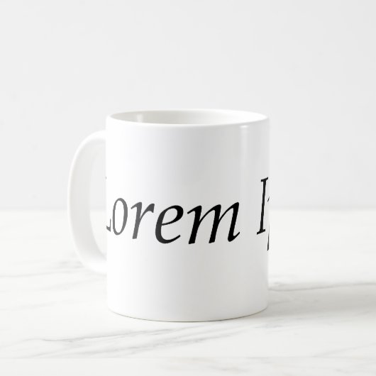 Lorem Ipsum Kaffeetasse (Vorderseite Links)