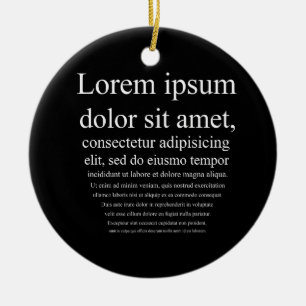 Lorem Ipsum Keramik Ornament