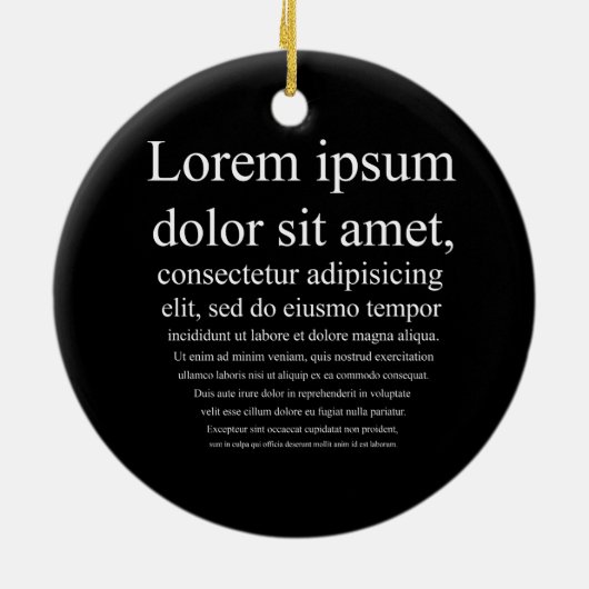 Lorem Ipsum Keramik Ornament (Hinten)