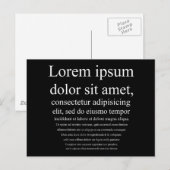 Lorem Ipsum Postkarte (Vorne/Hinten)