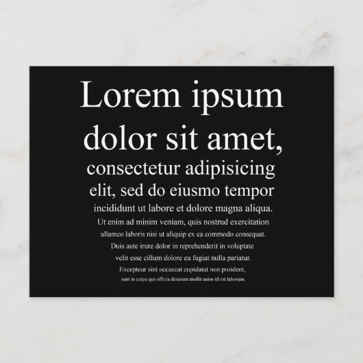 Lorem Ipsum Postkarte (Vorderseite)