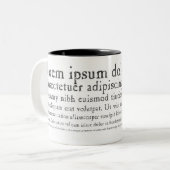 Lorem Ipsum Tasse (Vorderseite Links)