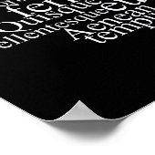 Lorem Ipsum Word Cloud - White Version Poster (Ecke)