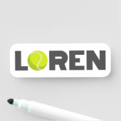 Loren Tennis Namensschild (Beispiel)