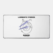 Lorentz Force Inside Electromagnetismus Spaß Schreibtischunterlage (Vorderseite)