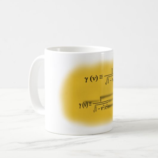 Lorentz Kontraktion Kaffeetasse (Vorderseite Links)