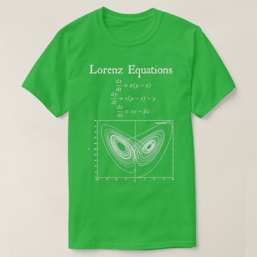 Lorenz Equation Butterfly Effect Chaos Theory Vint T-Shirt (Design vorne)