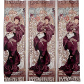 Lorenzaccio, Alphonse Mucha, Sarah Bernhardt, Thea Duschvorhang (Vorderseite)