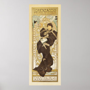 Lorenzaccio von Alphonse Mucha Poster