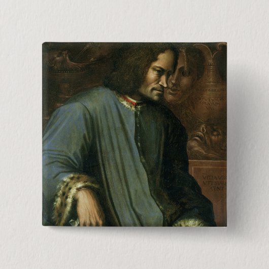 Lorenzo de Medici 'das Magnificent Button (Vorderseite)