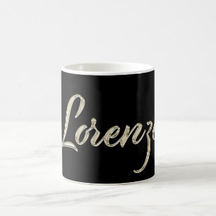 Lorenzo Name whitegold Tasse Teetasse Kaffeetasse