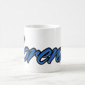 Lorenzo Vorname Name blue Tasse Kaffeetasse (Mittel)
