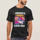 Lorenzos Personalisiertes Schlafen in Pajama T-Shirt (Vorderseite)