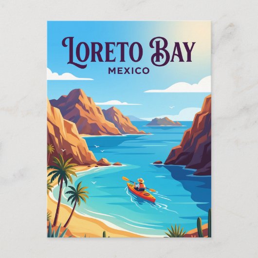 Loreto-Bucht Mexiko Postkarte (Vorderseite)