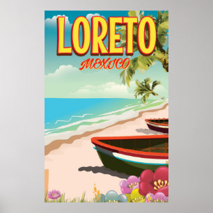 Loreto Mexico Reiseplakat Poster