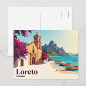 Loreto Mexiko Postkarte (Vorne/Hinten)