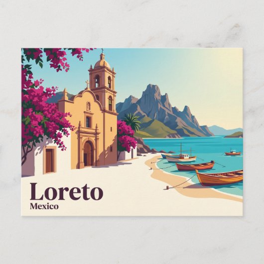 Loreto Mexiko Postkarte (Vorderseite)