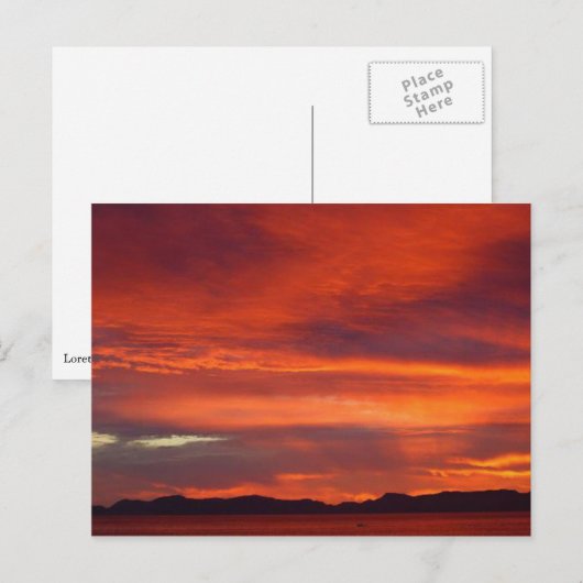 Loreto Sunrise Postcard Postkarte (Vorne/Hinten)