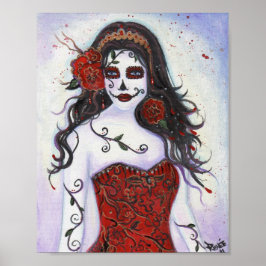 Loretta Day of the Dead poster By Renee Lavoie