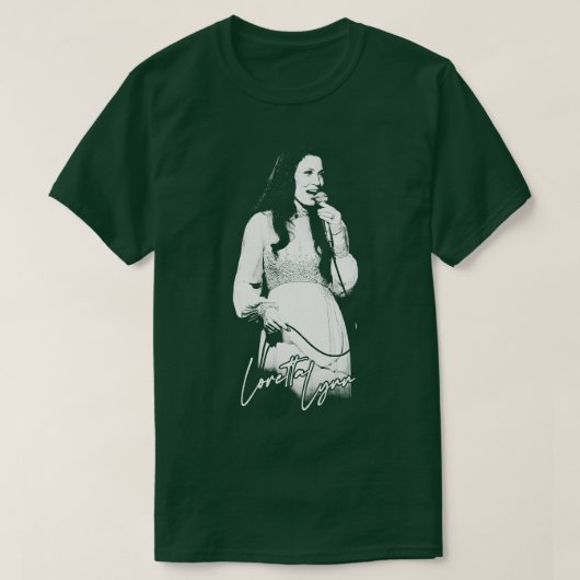Loretta Lynn 70er Style Country Fan Design 1 T-Shirt (Design vorne)